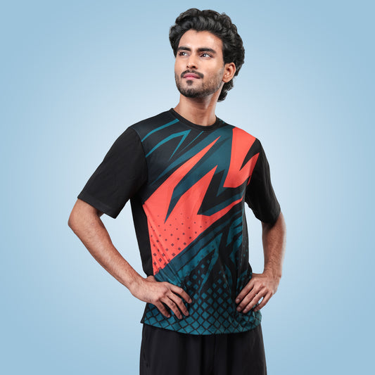 Hyparocks Graphic Printed Black Jersey T-Shirt