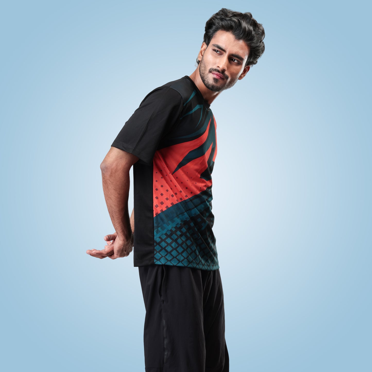 Hyparocks Graphic Printed Black Jersey T-Shirt