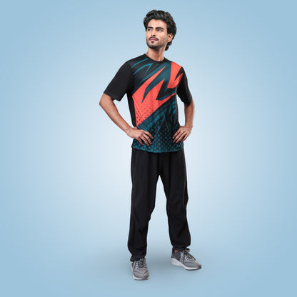 Hyparocks Graphic Printed Black Jersey T-Shirt