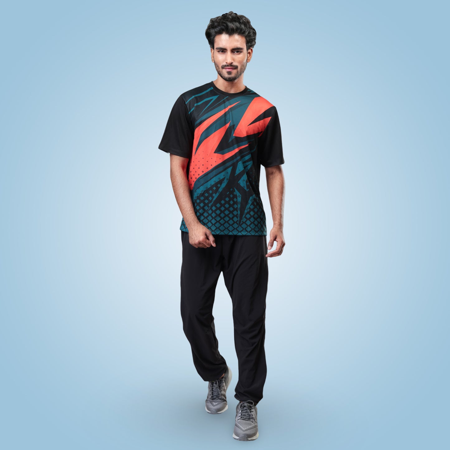 Hyparocks Graphic Printed Black Jersey T-Shirt