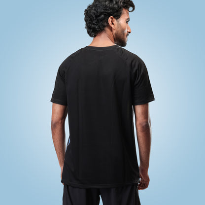 Hyparocks Graphic Printed Black Jersey T-Shirt