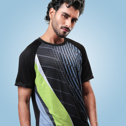 Hyparocks Graphic Printed Black Jersey T-Shirt