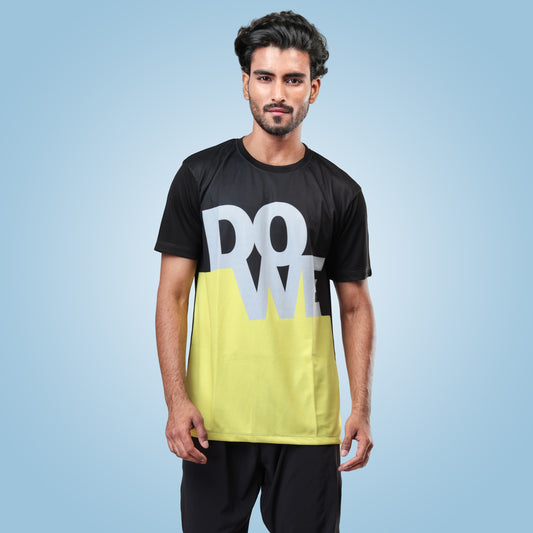 Hyparocks Do We Graphic Printed Black Jersey T-Shirt