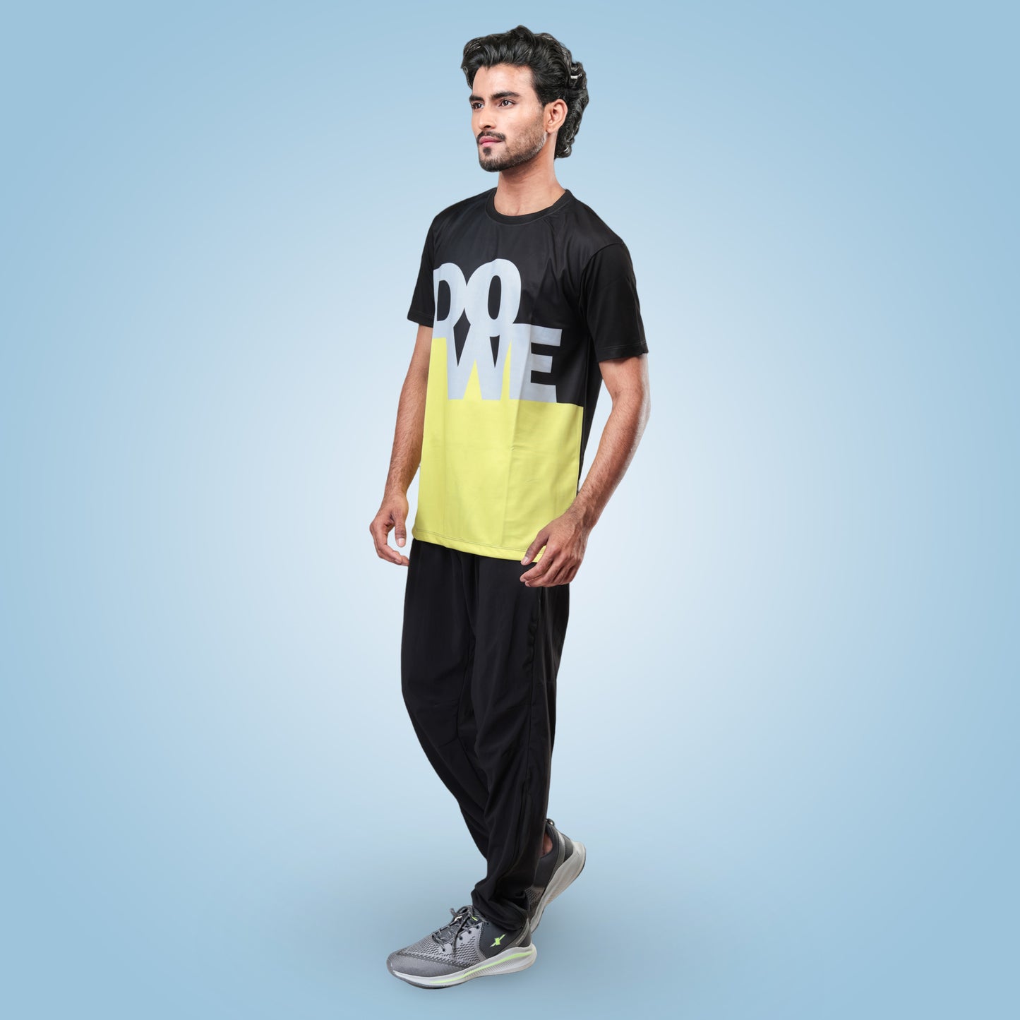 Hyparocks Do We Graphic Printed Black Jersey T-Shirt