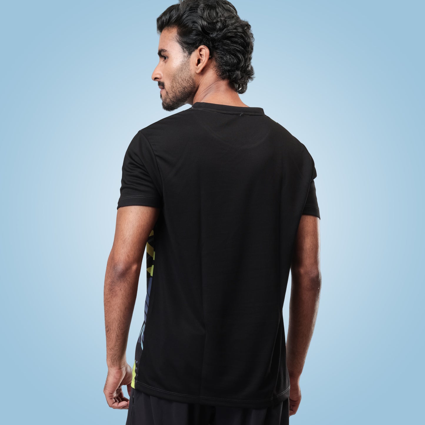 Hyparocks 62 Graphic Printed Black Jersey T-Shirt